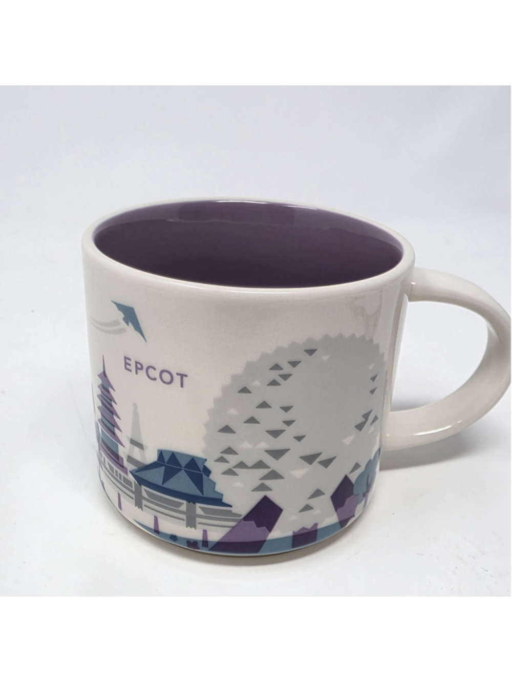 Starbucks You Are Here Collection Disney Parks Epcot Purple Coffee Mug